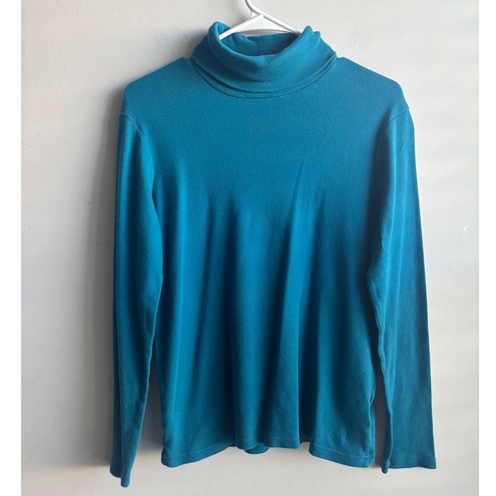 White Stag Teal Turtleneck Women M 8-10